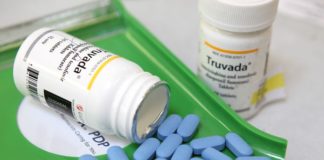 HIV prevention with blue antiretroviral drug